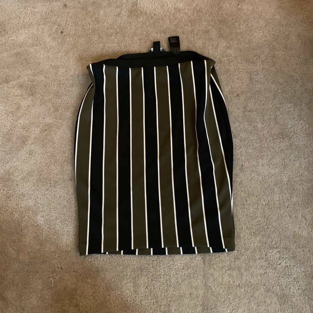 H&M  striped pencil skirt